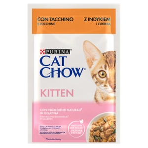 CAT CHOW Kitten Nourriture pour chatons avec dinde et courgettes en gelée 85g
