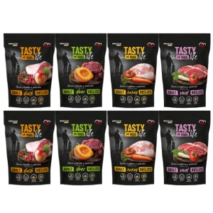 Tasty Dogs  Life Gelée aux saveurs assorties, 8 x150g