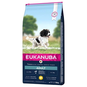 Eukanuba Adult Medium Breed poulet 15kg+ Surprise Gratuite pour votre chien