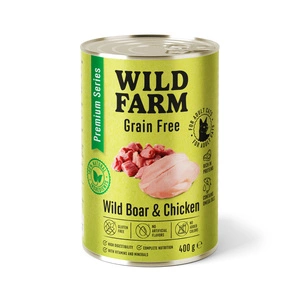 WILD FARM Premium Grain Free Sanglier et Poulet 400 g - nourriture pour chat sans céréales