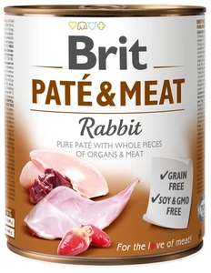 Brit Pate & Meat au lapin 800g x6