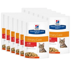 HILL'S PD Prescription Diet Feline c/d Stress urinaire Poulet sachet de 12x85g