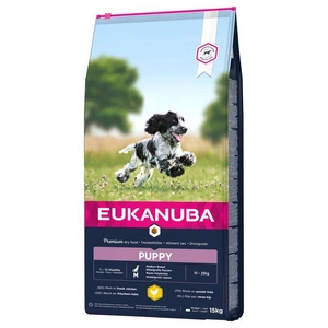 Eukanuba Puppy&Junior Medium Breed 15kg+Surprise gratuite pour votre chien