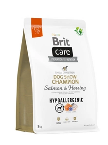 BRIT CARE Dog Hypoallergénique Champion d'exposition saumon et hareng 3kg