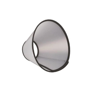 TRIXIE Collier de protection en plastique avec velcro, L-XL : 50-58cm/28cm X2