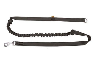 Dingo Laisse avec amortisseur et poignée Noir 170cm