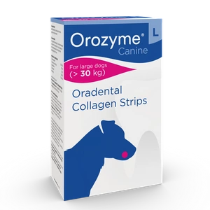 Orozyme - Tampons nettoyants au collagène pour chiens taille L 141g