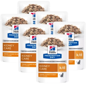 Hill's PD Prescription Diet Feline k/d Poulet 6x85g