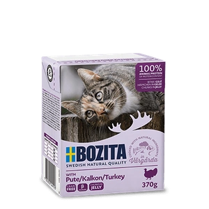 BOZITA Chat Morceaux de dinde en gelée 370g
