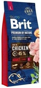 Brit Premium By Nature Adult au poulet  L 15kg x2