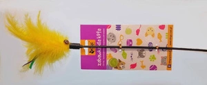 Dingo Jouet pour chat tige avec plumes x2