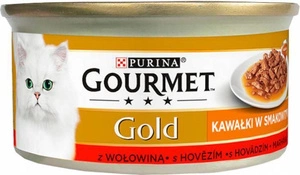 Purina Gourmet Gold Sauce Delight au bœuf 85g