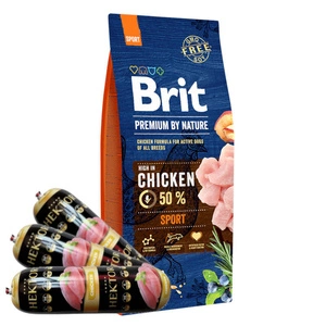 Brit Premium By Nature Sport 15kg+Hektor à la volaille 3x900g