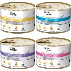 Dolina Noteci PREMIUM pour chiens de petite race JUNIOR MIX Saveurs 24x 185 g