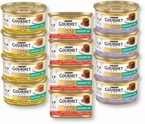 Purina Gourmet Gold morceaux - assortiment de saveurs 12x85g