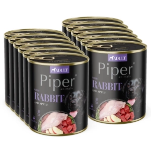 DOLINA NOTECI Piper pour chiens au lapin et à la pomme 12x800g