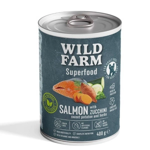 Wild Farm Superfood Salmon 400 g - aliment sans céréales pour chiens