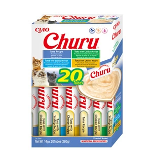 INABA  Churu pour chats - à mélanger avec du thon 20x14g
