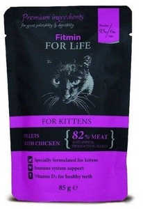 Fitmin Cat For Life Kitten Chicken 85g x12