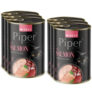 DOLINA NOTECI Piper pour chats au saumon 6x400g