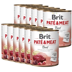 Brit Pate & Meat à base de bœuf  12x800g