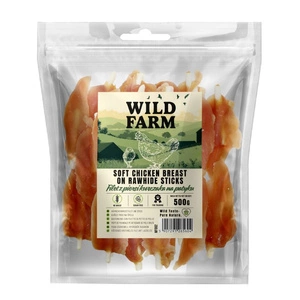 WILD FARM Filet de poulet sur bâtonnet 500 g friandise pour chien