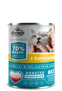Pièces Frendi en sauce délicate au poulet 800g pour chats