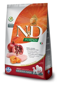 Farmina N&D Pumpkin Grain Free Canine Adult Medium&Maxi Chicken&Pomegranate 12kg