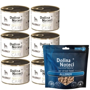 DOLINA NOTECI Perfect Care Allergy 6 x 185 g + Training Treats Allergy 130 g