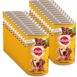 PEDIGREE Adult boîte 24x1200g - aliment complet humide pour chiens adultes, avec du poulet en gelée