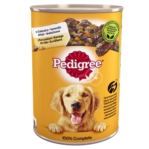 Pedigree Nourriture humide pour chiens adultes avec poulet et légumes en gelée 400g x24