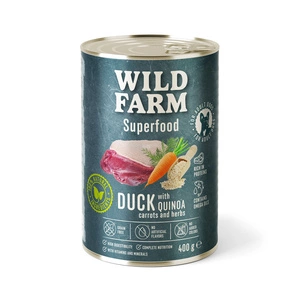WILD FARM Superfood Canard 400g Aliment pour chiens sans céréales