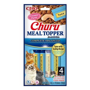 INABA Repas pour chat Thon avec coquilles Saint-Jacques 4x14 (56g)