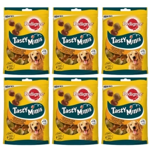 Pedigree Tasty Bites Chewy Cubes Friandise pour chiens avec poulet et canard 6x130g