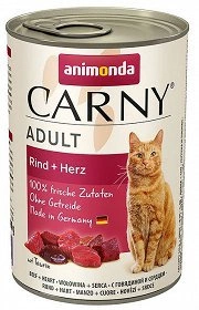 Animonda Cat Carny Adulte boeuf, coeur 400g