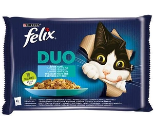 FELIX Duo Saveurs de poisson en gelée 4x85g