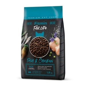 FITMIN Cat For Life Adult Poisson et Poulet 1,8kg x2