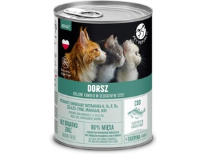 Morceaux de morue en sauce PetRepublic 400 g pour chats