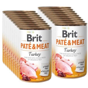 Brit Pate & Meat à la dinde 18x400g