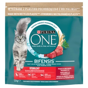 Purina One Cat Sterilcat nourriture avec boeuf 1.5kg