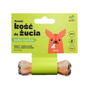 AZANKI Os à mâcher aux insectes et graines de lin pour chien MINI 10 cm