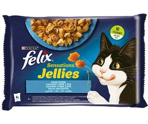 FELIX Sensations Saveurs de poisson en gelée 4x85g