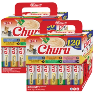 INABA Churu pour chats - mélange au thon et au poulet 2x(120x14g)