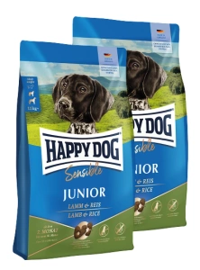 HAPPY DOG Sensible Junior, nourriture sèche, agneau/riz, 2x10 kg