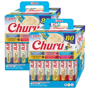 INABA Churu Pour chats - à mélanger avec du thon 2x(80x14g)