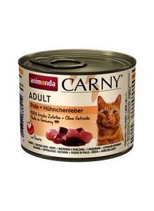 Animonda Chat Carny Adulte dinde et foie de volaille 200g