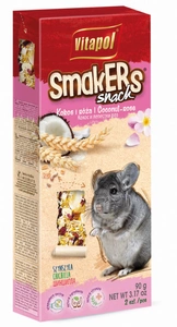 Vitapol Flacons pour chinchillas Smakers Noix de coco et rose 2pcs