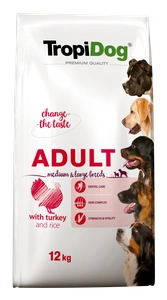 Tropidog Premium Adulte Medium & Large Races Dinde Avec Riz 12kg