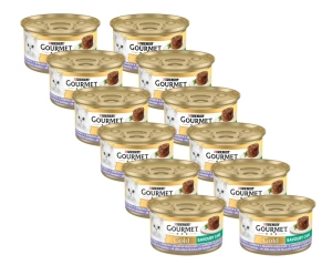 Purina Gourmet Gold Savoury Cake à l'agneau et aux haricots verts 12x85g