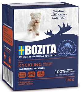 BOZITA Dog Junior: Délicat Poulet en gelée 370g